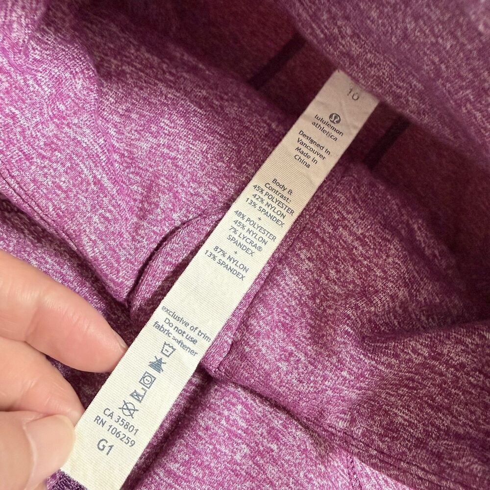 Lululemon RARE Peplum Pleated Riding Jacket in Heathered Ultra Violet Size 10 - Picture 5 of 16
